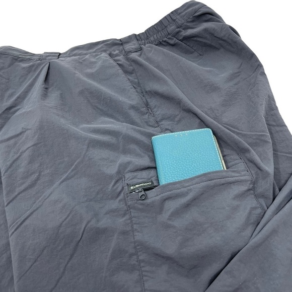 ExOfficio Bugs Away Gray Straight Leg Hiking Field Pants 14 Nylon High Waist - Picture 13 of 15